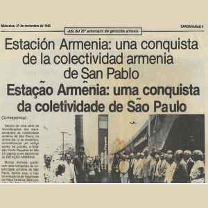 Leia mais sobre o artigo Estação Armênia: Uma conquista da coletividade de São Paulo