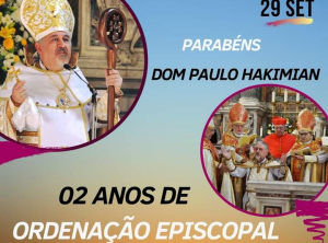 Leia mais sobre o artigo Comemoração 02 anos de Ordenação Episcopal  de Dom Paulo Hakimian